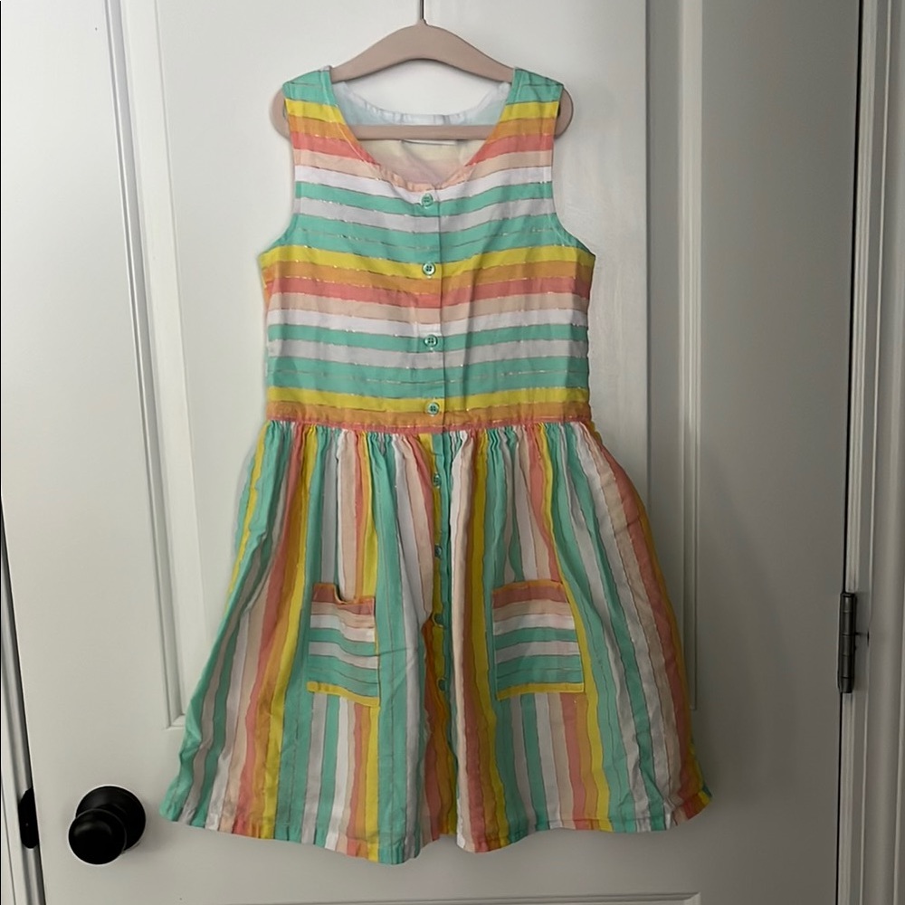 BEEBAY striped cotton rainbow dress
